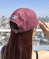 MLB KOREA(エムエルビーコリア)/ダメージ ウォッシング ロゴ刺繍 ベースボール キャップ 帽子/damage washing unstructured ball-cap | AT5252016 | ワインレッド