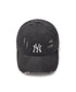 MLB KOREA(エムエルビーコリア)/ダメージ ウォッシング ロゴ刺繍 ベースボール キャップ 帽子/damage washing unstructured ball-cap | AT5252016 | ダークグレー