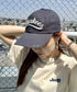 MLB KOREA(エムエルビーコリア)/ヴィンテージ ダメージ ロゴ刺繍 ベースボール キャップ 帽子/varsity vintage unstructured ball-cap | AT5252017 | ダークグレー