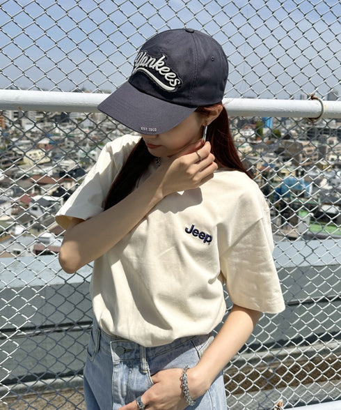 MLB KOREA(エムエルビーコリア)/ヴィンテージ ダメージ ロゴ刺繍 ベースボール キャップ 帽子/varsity vintage unstructured ball-cap | AT5252017 | ダークグレー