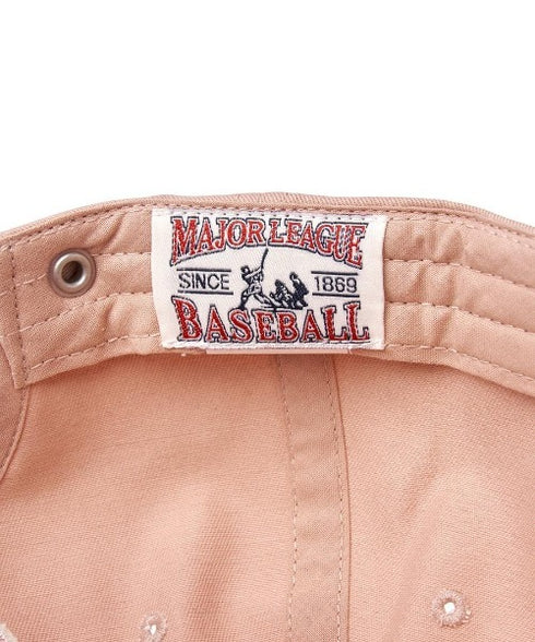 MLB KOREA(エムエルビーコリア)/ヴィンテージ ダメージ ロゴ刺繍 ベースボール キャップ 帽子/varsity vintage unstructured ball-cap | AT5252017 | ピンク