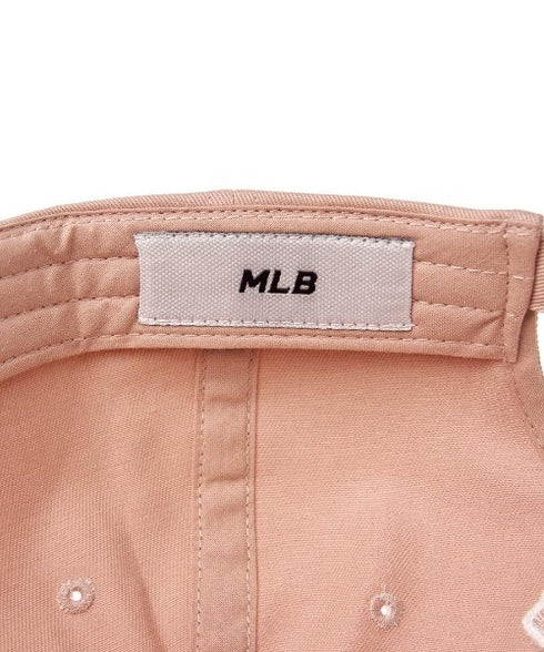 MLB KOREA(エムエルビーコリア)/ヴィンテージ ダメージ ロゴ刺繍 ベースボール キャップ 帽子/varsity vintage unstructured ball-cap | AT5252017 | ピンク