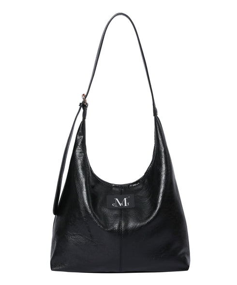 MUCENT(ムセント)/ショルダーバッグ ポーチ付き/Crescent Leather Shoulder Bag Unisex | AT1252018 | ブラック