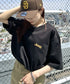 JEEP(ジープ)/グラフィック バックロゴ ロゴ刺繍 半袖 Tシャツ/M-Logo graphic t-shirt | AT2252021 | ブラック