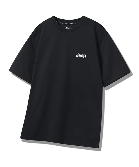 JEEP(ジープ)/グラフィック バックロゴ ロゴ刺繍 半袖 Tシャツ/M-Logo graphic t-shirt | AT2252021 | ブラック系その他