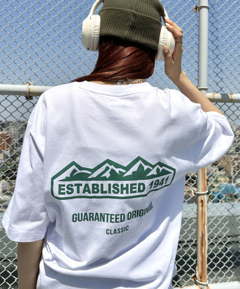 JEEP(ジープ)/グラフィック バックロゴ ロゴ刺繍 半袖 Tシャツ/M-Logo graphic t-shirt | AT2252021 | グリーン
