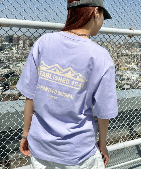 JEEP(ジープ)/グラフィック バックロゴ ロゴ刺繍 半袖 Tシャツ/M-Logo graphic t-shirt | AT2252021 | ライトパープル