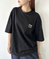 JEEP(ジープ)/2枚組セット 2P ワンポイント ロゴ刺繍 半袖 Tシャツ/2PACK Single air gram t-shirt | AT2252022 | ブラック