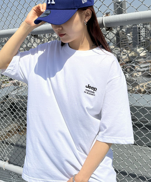 JEEP(ジープ)/2枚組セット 2P ワンポイント ロゴ刺繍 半袖 Tシャツ/2PACK Single air gram t-shirt | AT2252022 | ホワイト
