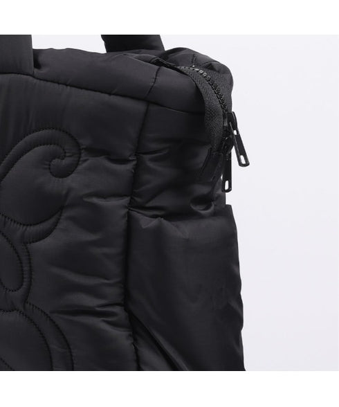 FANCY CLUB(ファンシークラブ)/パデッド パファー バタフライ キルティング ショルダー トートバッグ 軽量/CUDDLE PADDED SHOULDER BAG | AT1252029 | ブラック