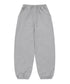 MUCENT(ムセント)/ユニセックス ワイド ルーズ ロゴ ジョガー スウェットパンツ/LASH METAL LOGO JOGGER SWEAT WIDE PANTS UNISEX | AT2252030 | グレー