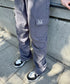 MUCENT(ムセント)/ワイド ルーズ イージー カーゴパンツ/GROSS NYLON PARACHUTE CARGO PANTS | AT2252031 | チャコールグレー