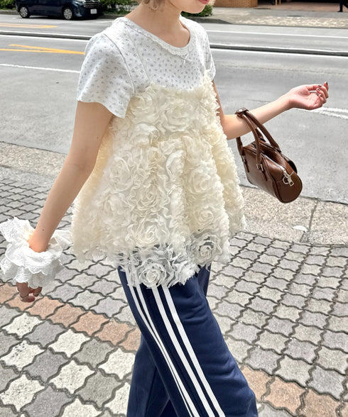 ローズチュールキャミソール | SL2255056 | アイボリー