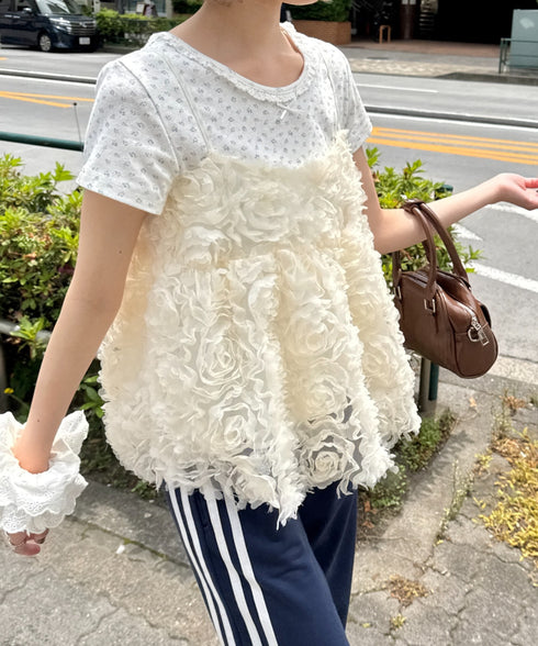 ローズチュールキャミソール | SL2255056 | アイボリー