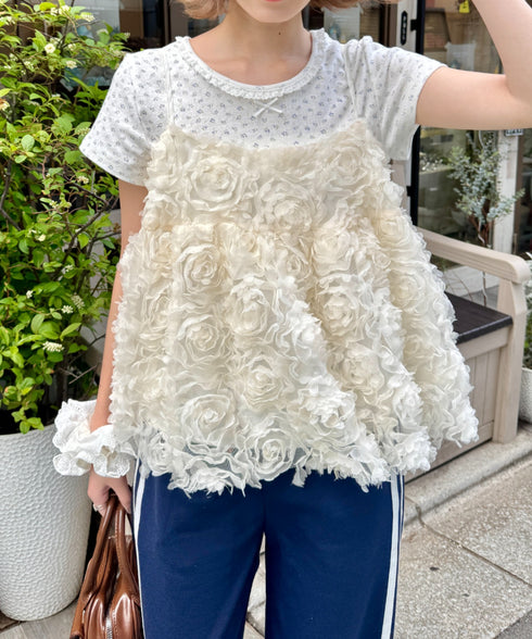 ローズチュールキャミソール | SL2255056 | アイボリー