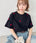 ミニハート刺繍半袖Tシャツ | SL2252018 | ブラック