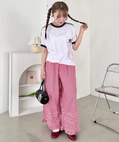 ギンガムチェックフリフリパンツ | SL2255059 | レッド