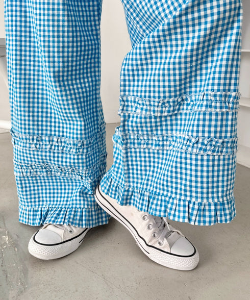 ギンガムチェック/ドットフリフリパンツ | SL2255059 | ブルー