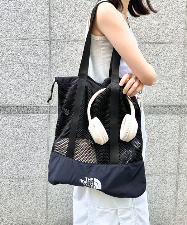 THE NORTH FACE(ザ・ノースフェイス)/A4対応 大容量 メッシュ トート ショルダーバッグ/LINDEN MESH SHOULDER BAG | IM1252040 | ブラック