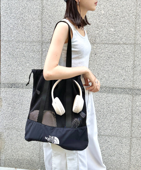 THE NORTH FACE(ザ・ノースフェイス)/A4対応 大容量 メッシュ トート ショルダーバッグ/LINDEN MESH SHOULDER BAG | IM1252040 | ブラック