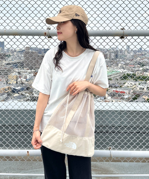 THE NORTH FACE(ザ・ノースフェイス)/A4対応 大容量 メッシュ トート ショルダーバッグ/LINDEN MESH SHOULDER BAG | IM1252040 | クリーム