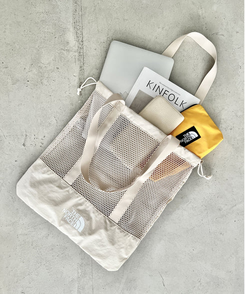 THE NORTH FACE(ザ・ノースフェイス)/A4対応 大容量 メッシュ トート ショルダーバッグ/LINDEN MESH SHOULDER BAG | IM1252040 | クリーム