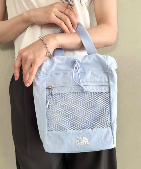 THE NORTH FACE(ザ・ノースフェイス)/巾着 メッシュ ミニ ショルダーバッグ バケットバッグ/MESH BUCKET BAG MINI | IM1252041 | ライトブルー