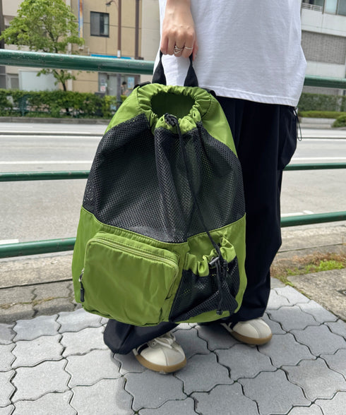 大容量メッシュデザインリュック | CL1255041 | グリーン