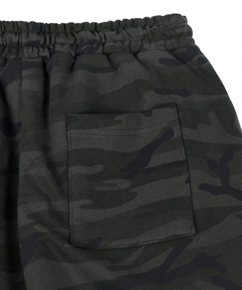 ROCKCAKE(ロックケーキ)/ワイド ルーズ カモフラ グラフィック ジョガー スウェットパンツ/Camo Metal Graphics Pants | AT2252054 | ブラック