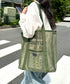 POLOCHAMPS(ポロチャンプス)/軽量 大容量 A4サイズ収納可能 メッシュトートバッグ | IM1252057 | カーキ