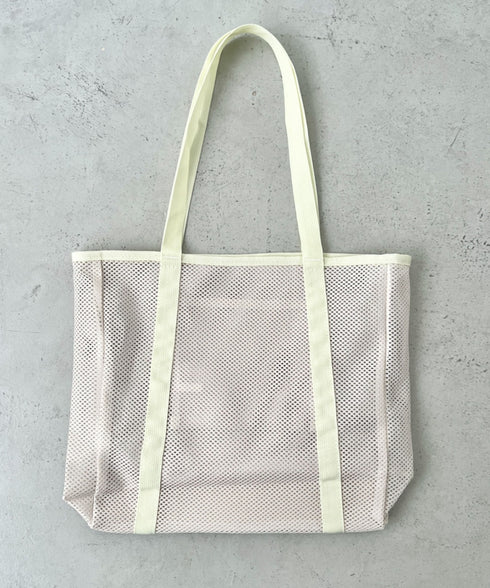 POLOCHAMPS(ポロチャンプス)/軽量 大容量 A4サイズ収納可能 メッシュトートバッグ | IM1252057 | アイボリー