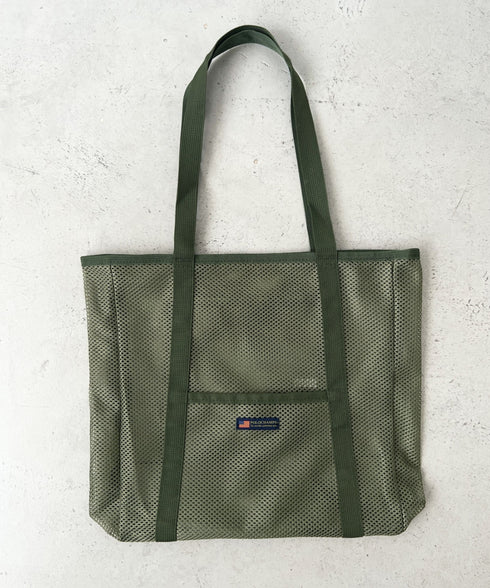POLOCHAMPS(ポロチャンプス)/軽量 大容量 A4サイズ収納可能 メッシュトートバッグ | IM1252057 | カーキ