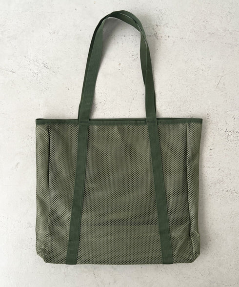 POLOCHAMPS(ポロチャンプス)/軽量 大容量 A4サイズ収納可能 メッシュトートバッグ | IM1252057 | カーキ