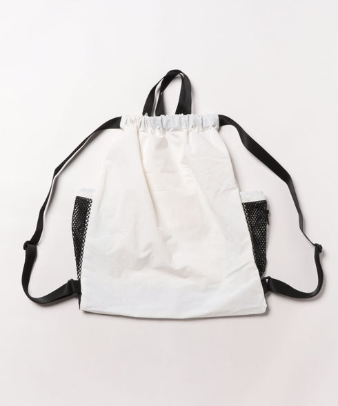 THE NORTH FACE(ザ・ノースフェイス)/2WAY 軽量 メッシュバッグ リュック ナップサック トートバッグ/LINDEN MESH GYM SACK | IM1252042 | ホワイト