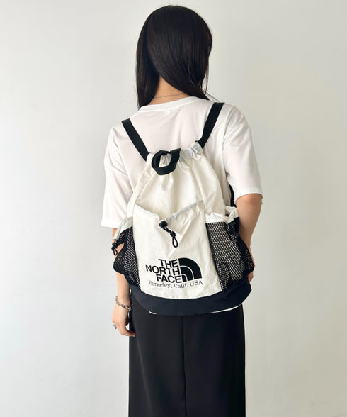 THE NORTH FACE(ザ・ノースフェイス)/2WAY 軽量 メッシュバッグ リュック ナップサック トートバッグ/LINDEN MESH GYM SACK | IM1252042 | ホワイト