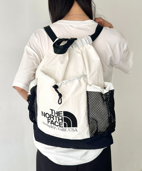 THE NORTH FACE(ザ・ノースフェイス)/2WAY 軽量 メッシュバッグ リュック ナップサック トートバッグ/LINDEN MESH GYM SACK | IM1252042 | ホワイト