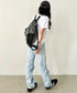 THE NORTH FACE(ザ・ノースフェイス)/2WAY 軽量 メッシュバッグ リュック ナップサック トートバッグ/LINDEN MESH GYM SACK | IM1252042 | グレー