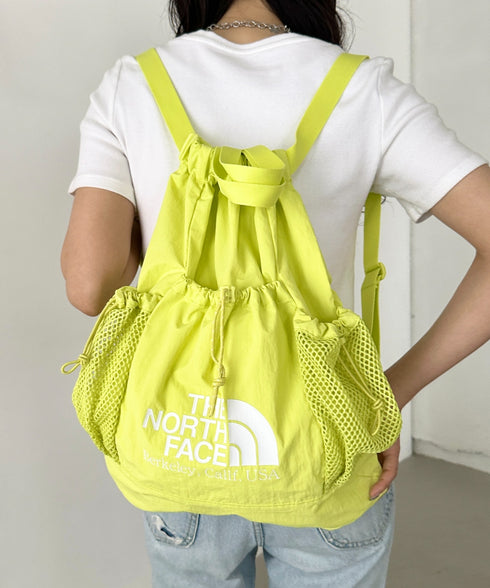 THE NORTH FACE(ザ・ノースフェイス)/2WAY 軽量 メッシュバッグ リュック ナップサック トートバッグ/LINDEN MESH GYM SACK | IM1252042 | ライム