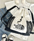 THE NORTH FACE(ザ・ノースフェイス)/2WAY 軽量 メッシュバッグ リュック ナップサック トートバッグ/LINDEN MESH GYM SACK | IM1252042 | ホワイト