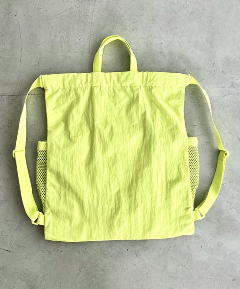THE NORTH FACE(ザ・ノースフェイス)/2WAY 軽量 メッシュバッグ リュック ナップサック トートバッグ/LINDEN MESH GYM SACK | IM1252042 | ライム