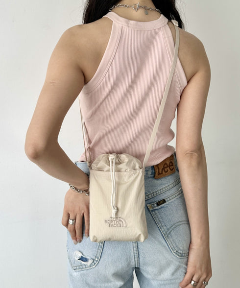 THE NORTH FACE(ザ・ノースフェイス)/ミニショルダー クロスバッグ スマホショルダー ポーチ/SIMPLE STRING BAG MINI | IM1252058 | クリーム
