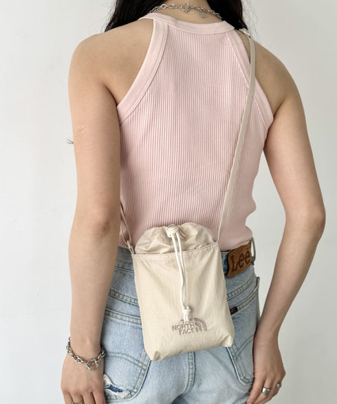 THE NORTH FACE(ザ・ノースフェイス)/ミニショルダー クロスバッグ スマホショルダー ポーチ/SIMPLE STRING BAG MINI | IM1252058 | クリーム