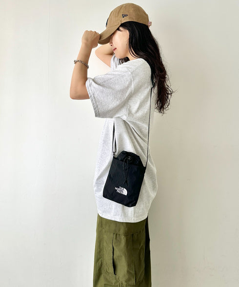 THE NORTH FACE(ザ・ノースフェイス)/ミニショルダー クロスバッグ スマホショルダー ポーチ/SIMPLE STRING BAG MINI | IM1252058 | ブラック