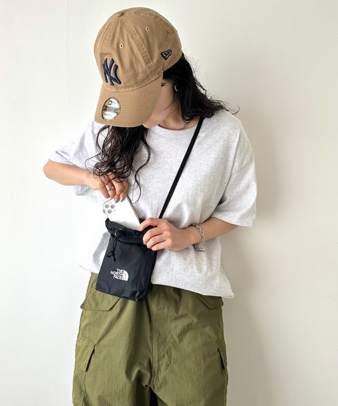 THE NORTH FACE(ザ・ノースフェイス)/ミニショルダー クロスバッグ スマホショルダー ポーチ/SIMPLE STRING BAG MINI | IM1252058 | ブラック