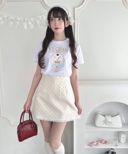 アイスクリームショップTシャツ | LO2252043 | ホワイト