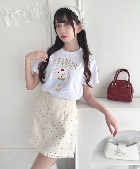 アイスクリームショップTシャツ | LO2252043 | ホワイト