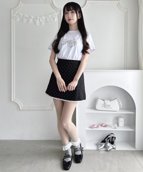 ハートペンダントキャットTシャツ | LO2252044 | ホワイト
