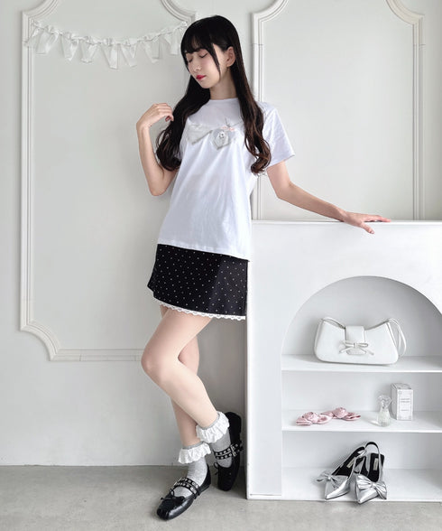 ハートペンダントキャットTシャツ | LO2252044 | ホワイト