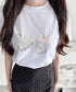 ハートペンダントキャットTシャツ | LO2252044 | ホワイト