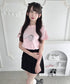 ハートペンダントキャットTシャツ | LO2252044 | ピンク